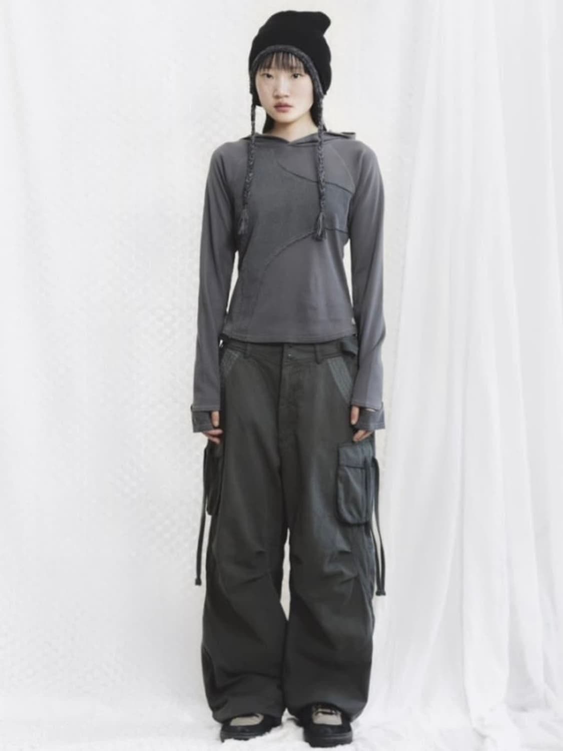 코이세이오 워시드 포켓팬츠 애쉬카키 상품이미지1