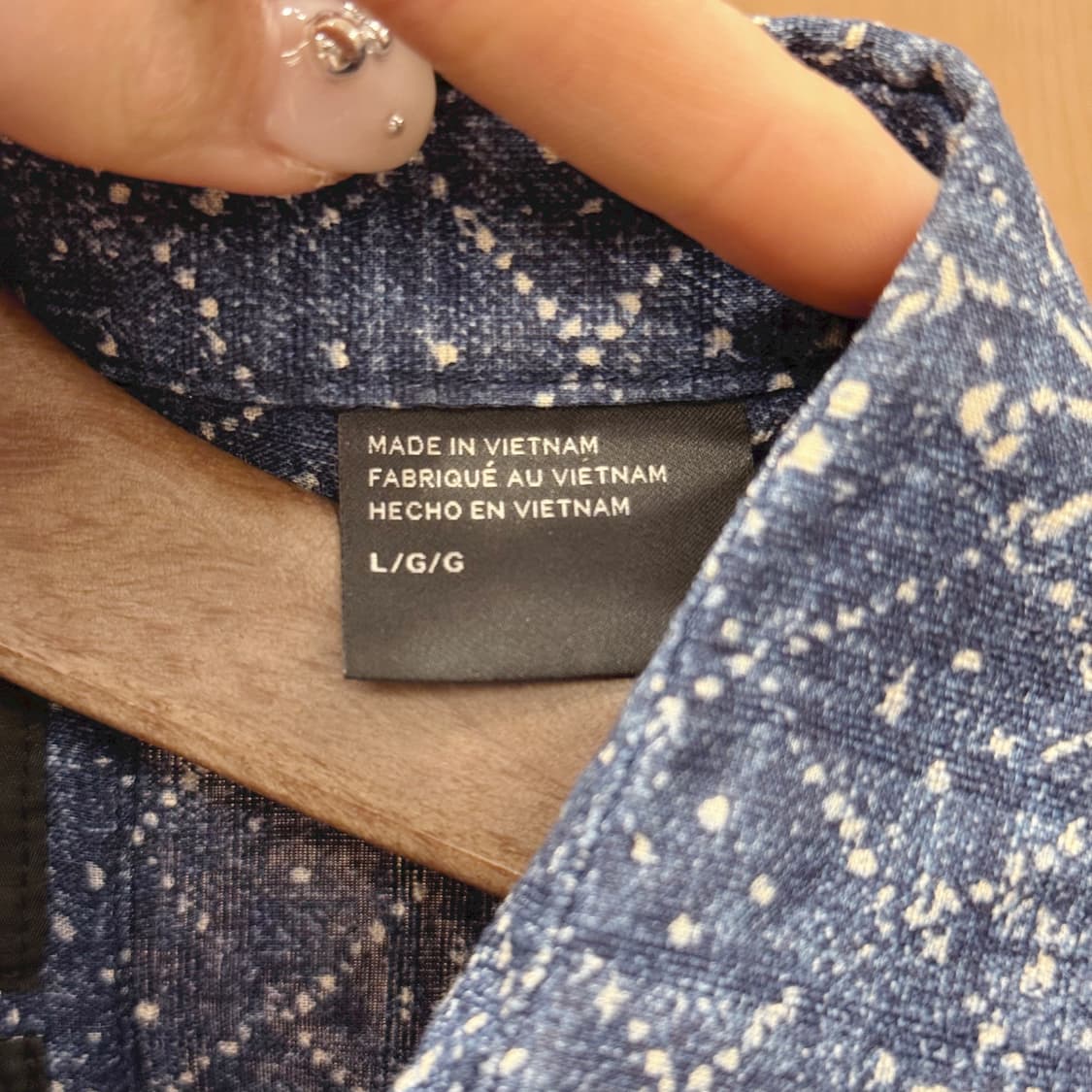 아르마니 익스체인지 패턴 셔츠 블라우스 페이즐리 프린트 디테일 네이비 상품이미지8