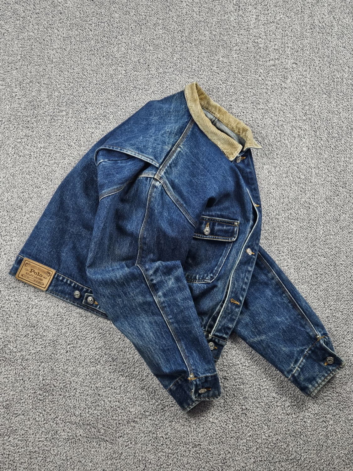 80's 폴로랄프로렌 데님 덩가리 트러커 자켓 ( L ) / 9994 상품이미지3