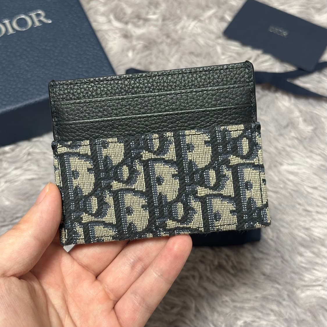 [풀구성] 디올 오블리크 카드지갑 베이지 상품이미지2