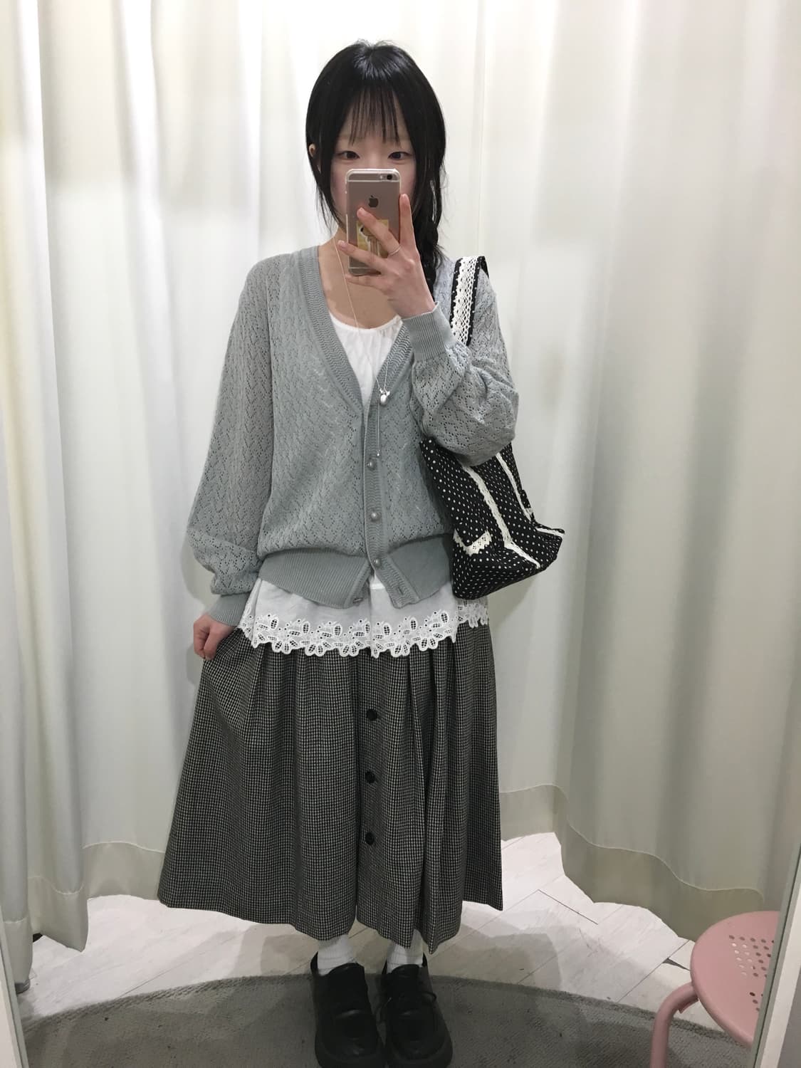 misty blue crochet cardigan 상품이미지2