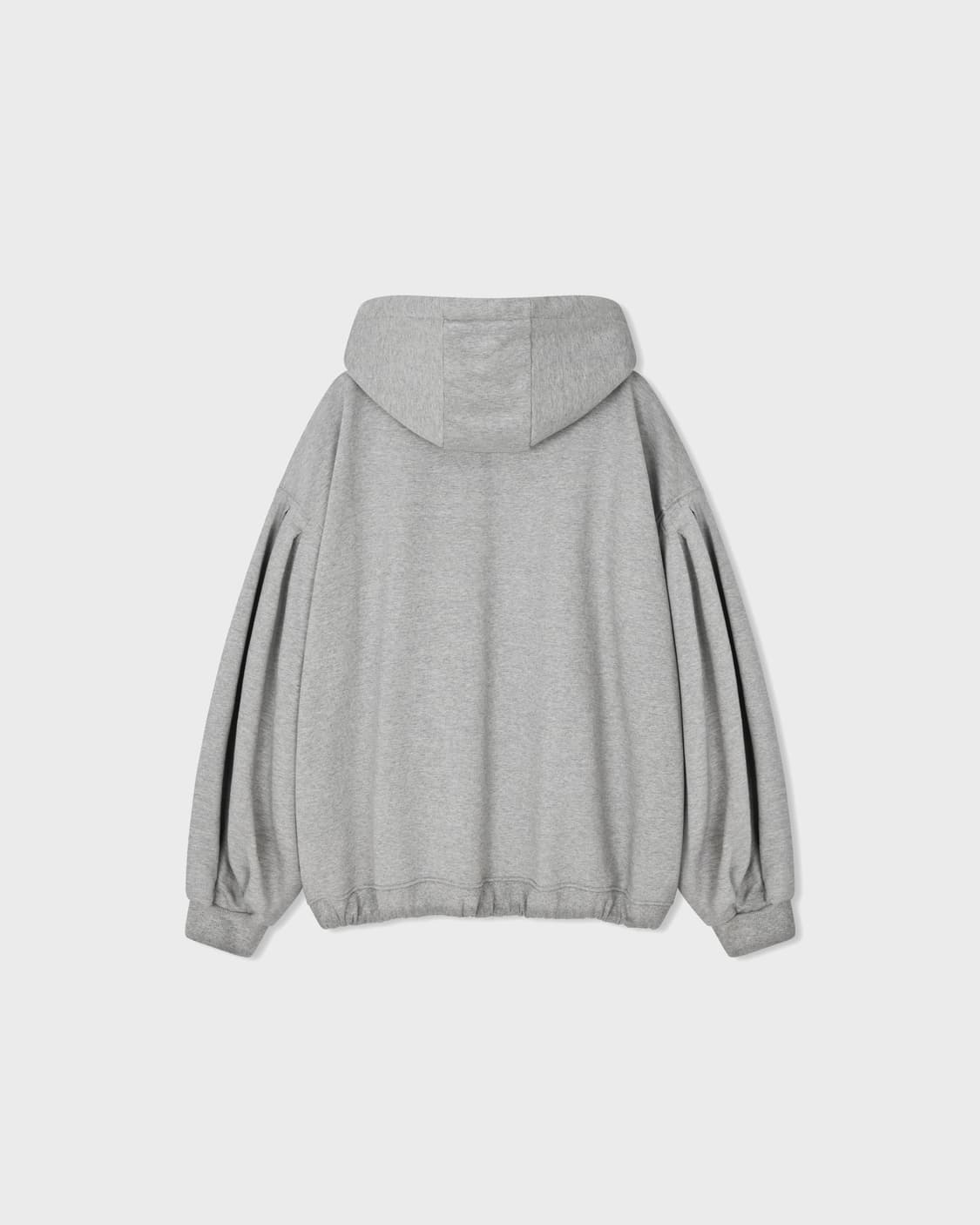 Double Valley Tuck Sweat Hoodie - Melang 상품이미지2