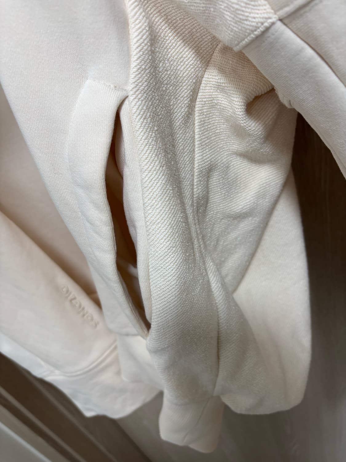 송지오옴므 컬렉션 오버핏 아노락 후드46/아이보리 상품이미지5