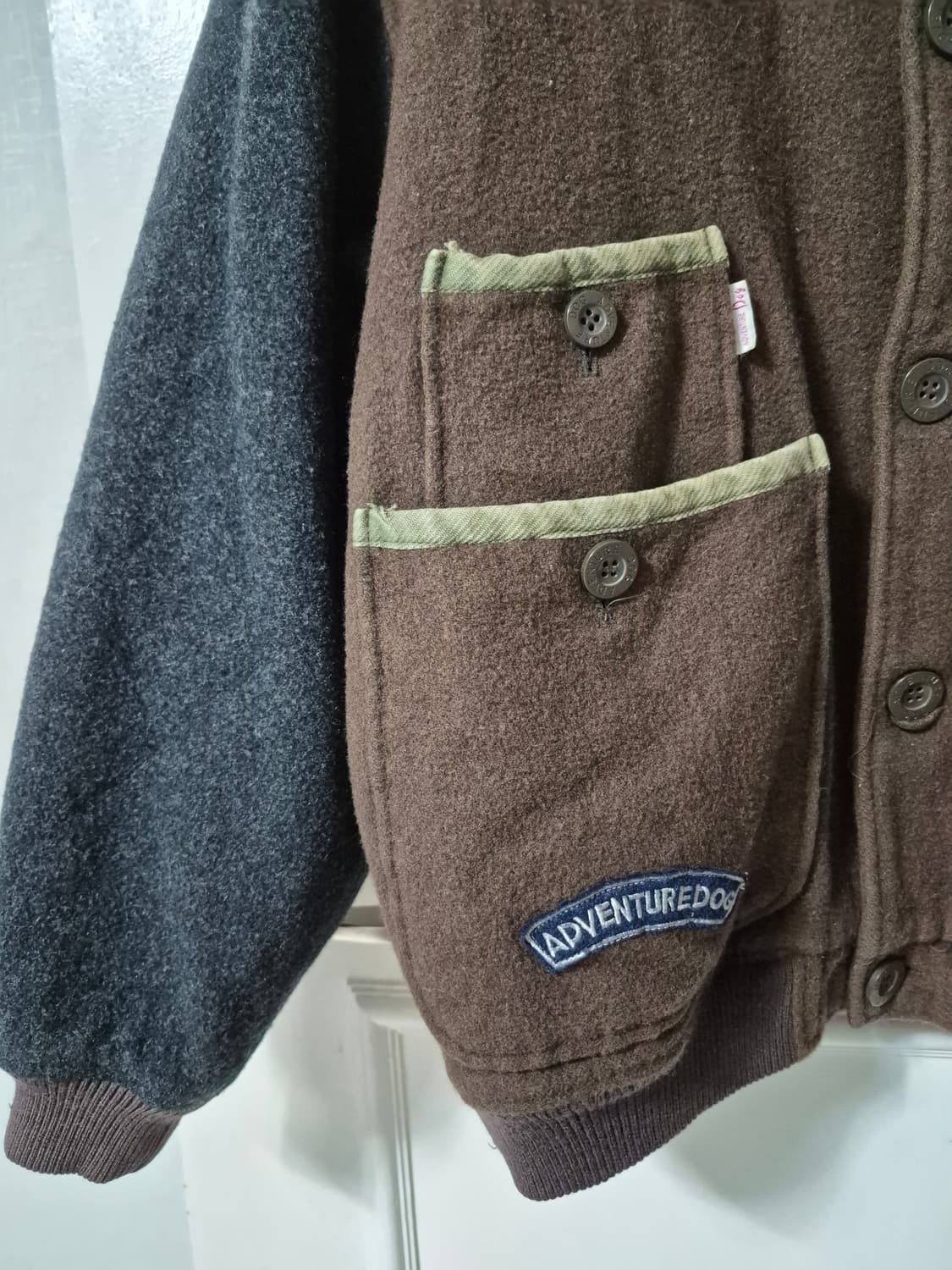 (L)'ADVENTURE DOG' 재팬 빈티지 바시티 자켓 상품이미지6