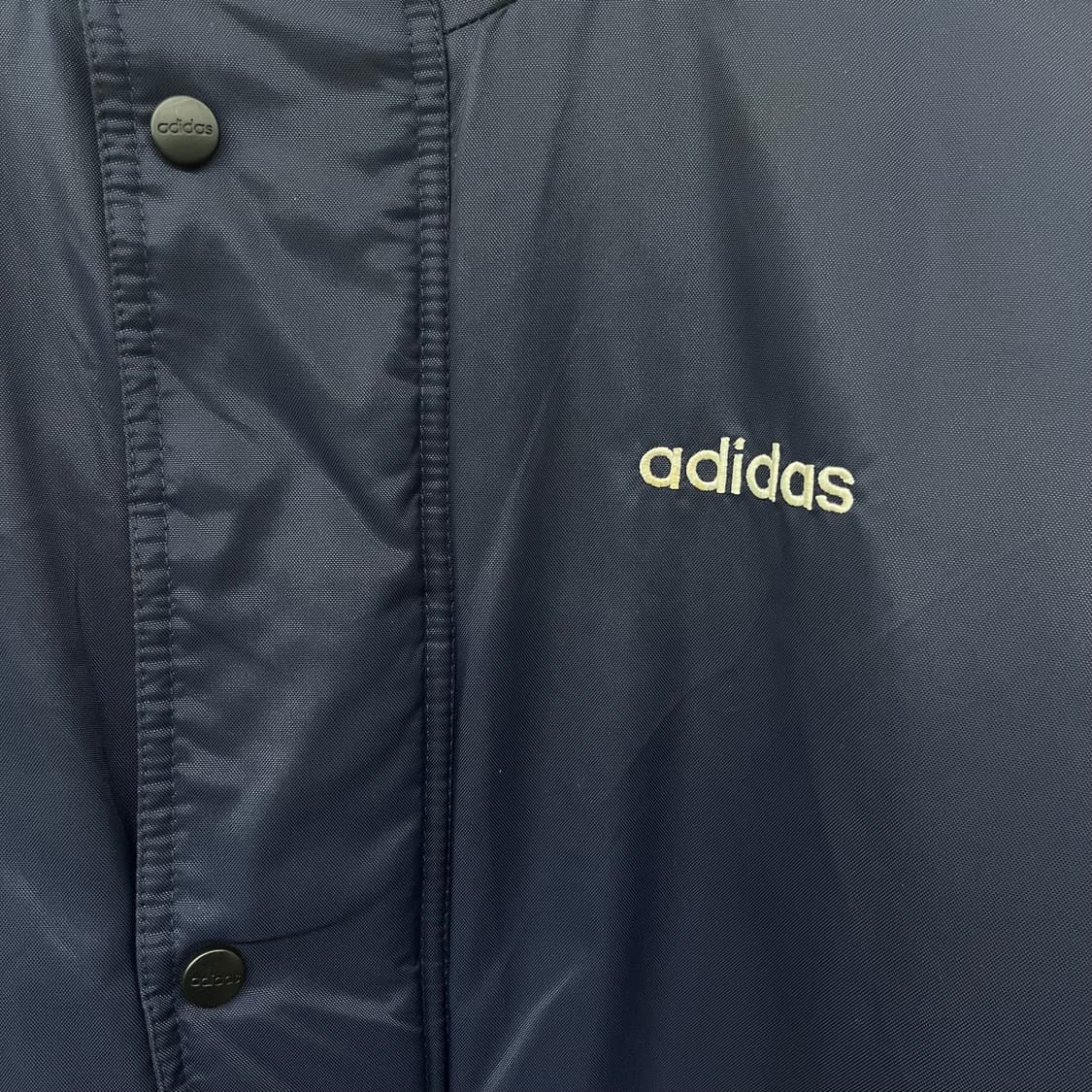 아디다스 네이비 삼선 롱패딩 자켓 남L 상품이미지3