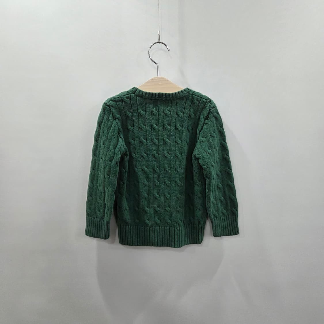 폴로랄프로렌 키즈 케이블 니트 그린 4T 상품이미지5