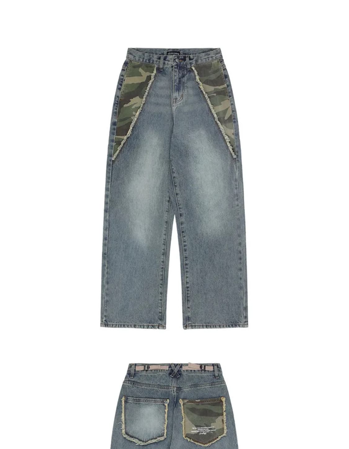 카이파이 (구 네스티킥) Camo Point Denim Pants (Bl 상품이미지1
