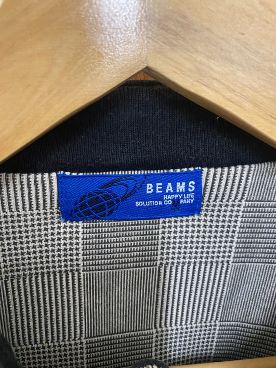 BEAMS glen check rider jacket 빔즈 라이더 자켓 상품이미지7