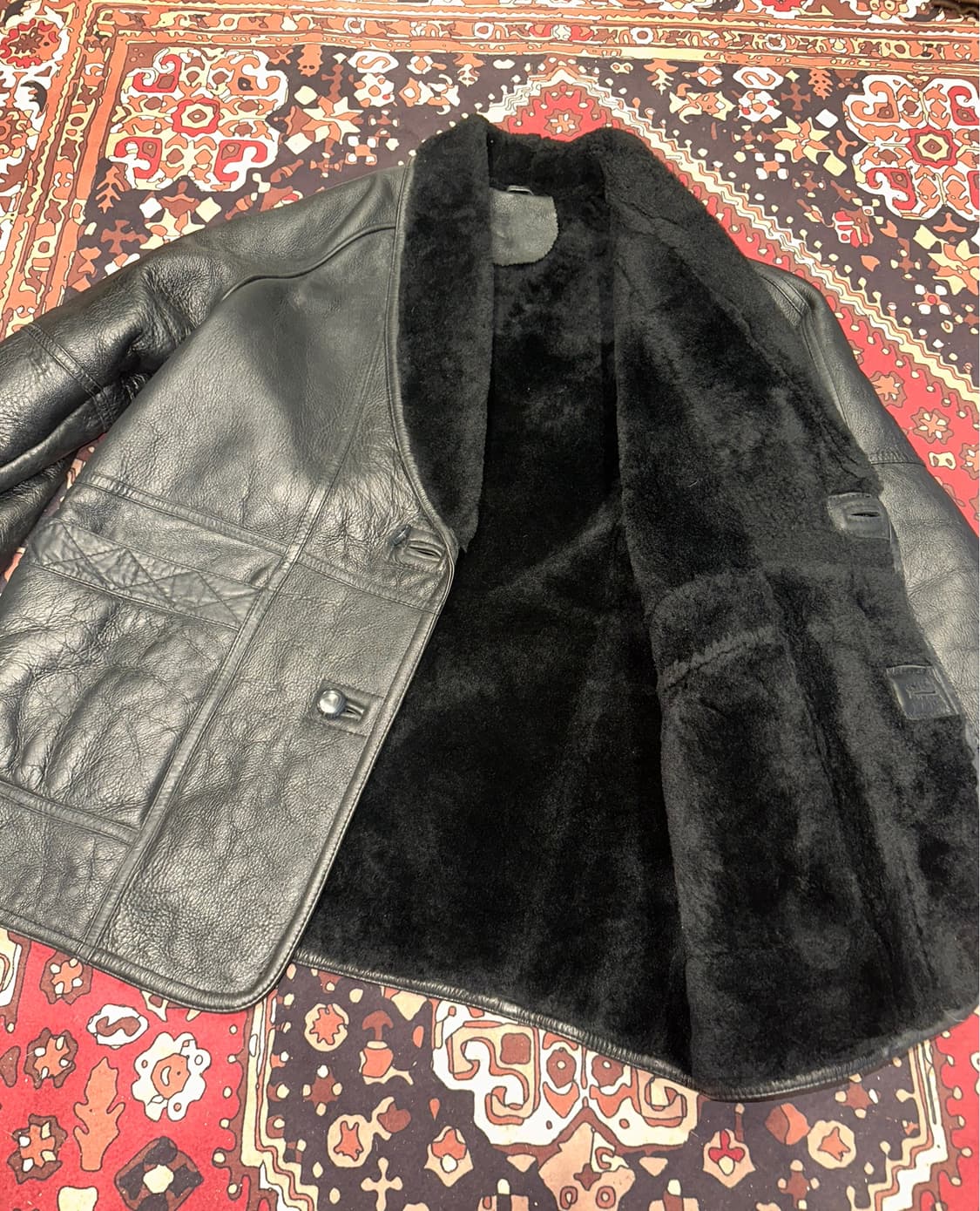 ( XL-2XL ) 양가죽무스탕 레더자켓 워크웨어 아메카지 무스탕 상품이미지4