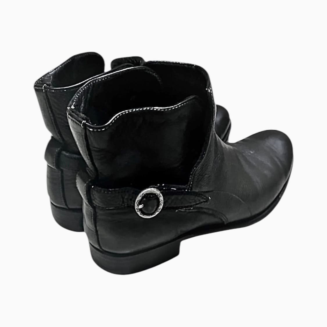 Vintage black leather boots 상품이미지1