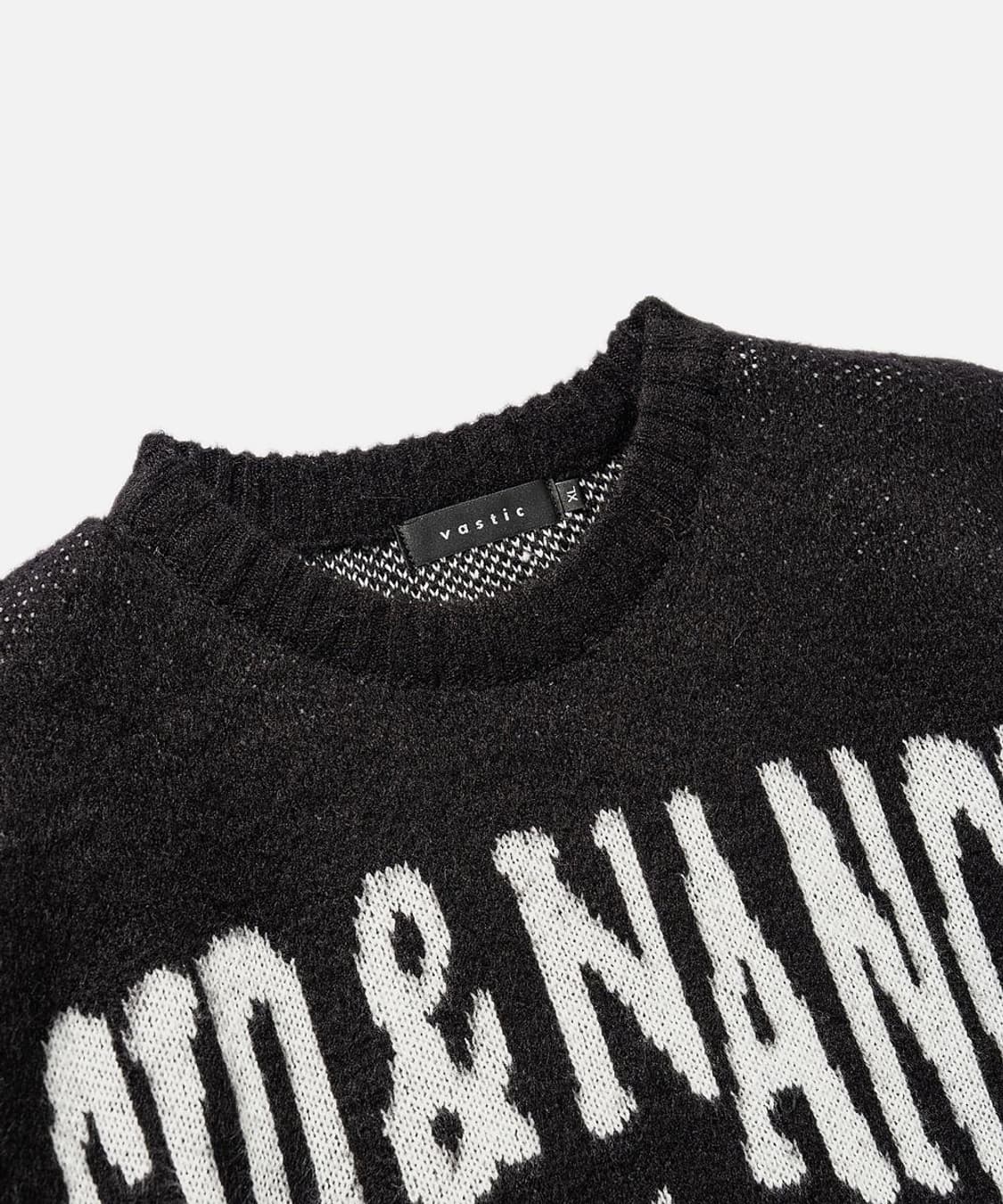 바스틱 러브 킬스 브러쉬 니트 블랙 XL 상품이미지4