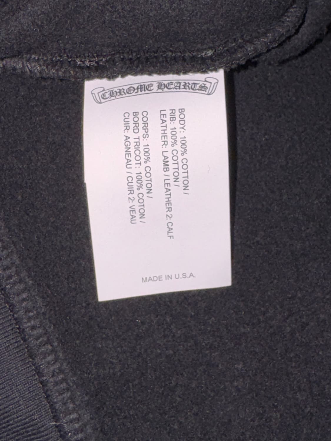 크롬하츠 레더 패치 맨투맨 상품이미지7