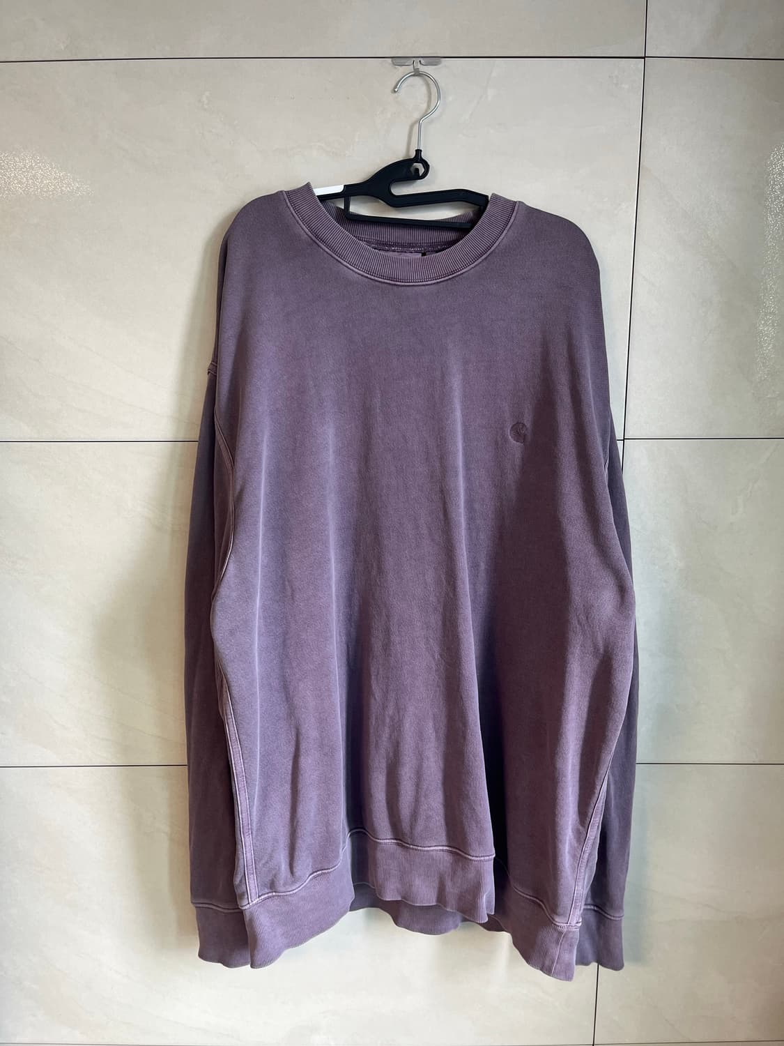 칼하트 맨투맨 연보라 (2XL)  상품이미지6