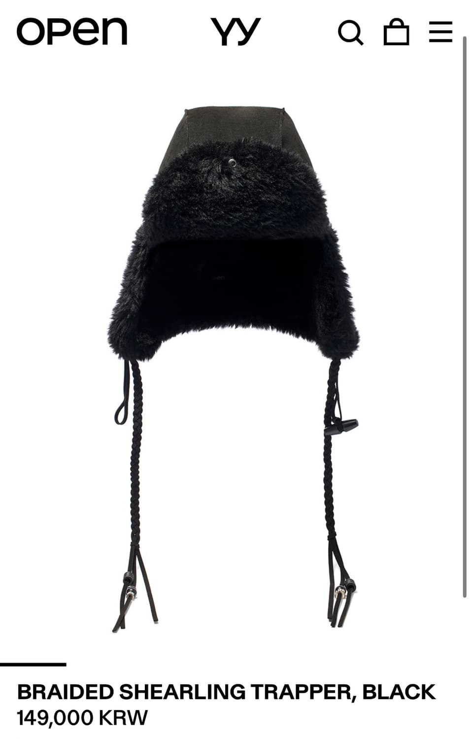 오픈YY 새 제품. 모자, 군밤 모자, 오픈yy 트래퍼 햇 상품이미지6