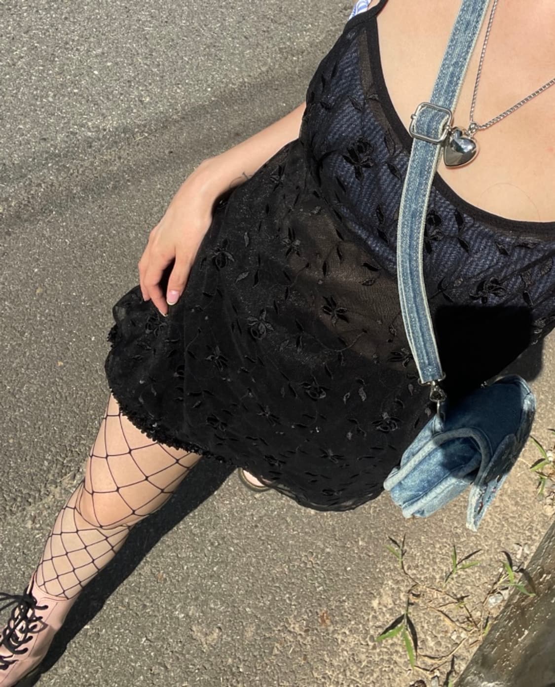 빈티지 플라워 시스루 슬립원피스 상품이미지1