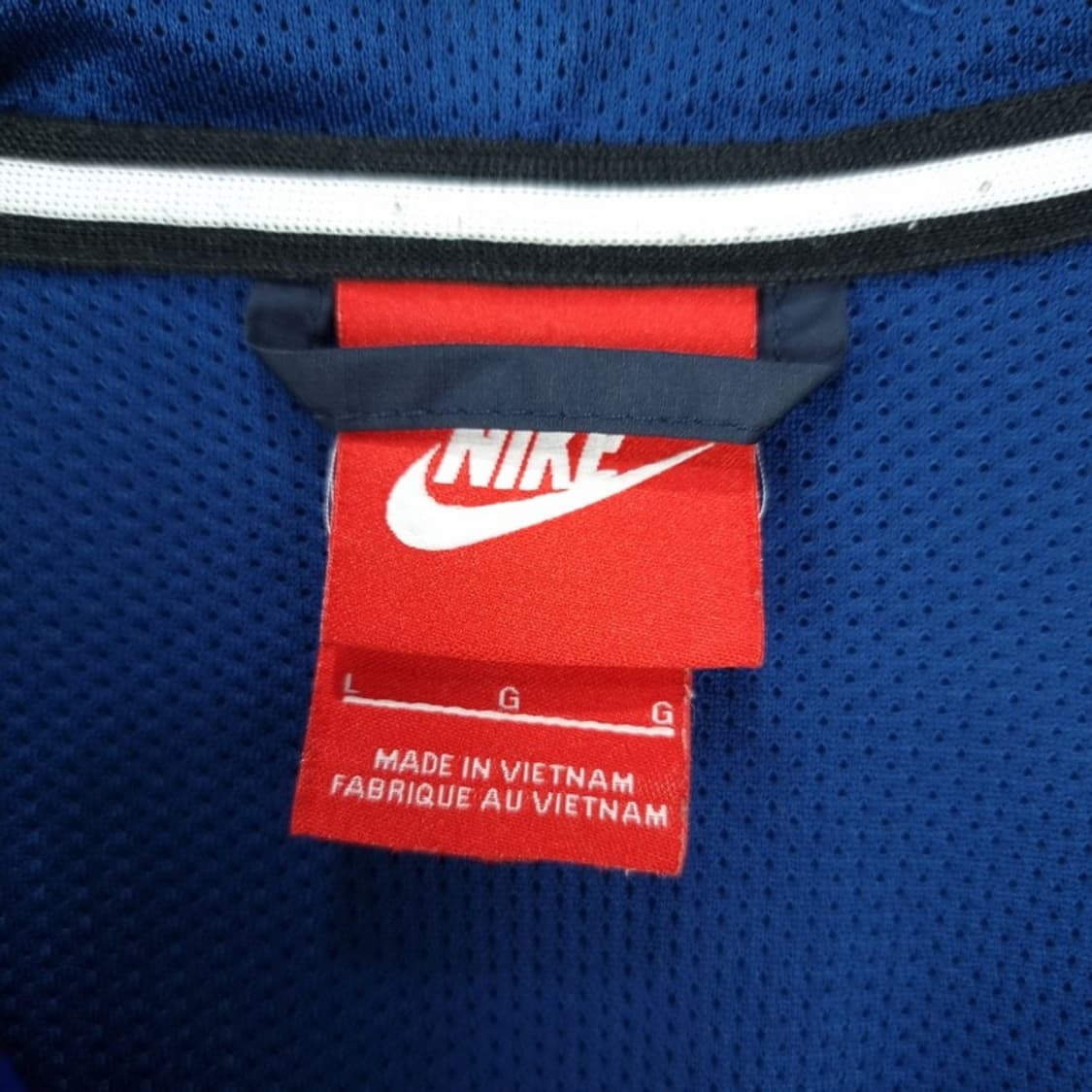 [나이키] 로고 자수 윈드러너 후드 바람막이 자켓 네이비 M19482 상품이미지7