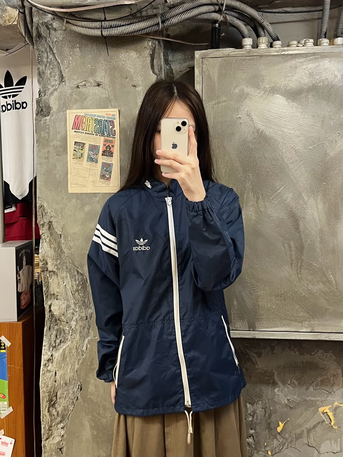 아디다스 바람막이 네이비 M #csz553 상품이미지2