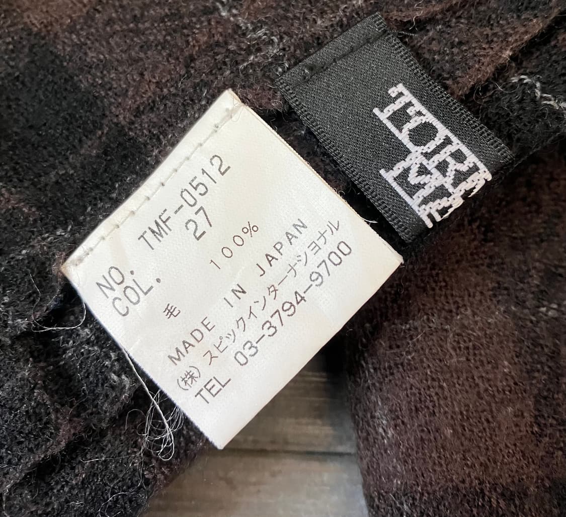 Vintage brown check wool muffler 상품이미지2