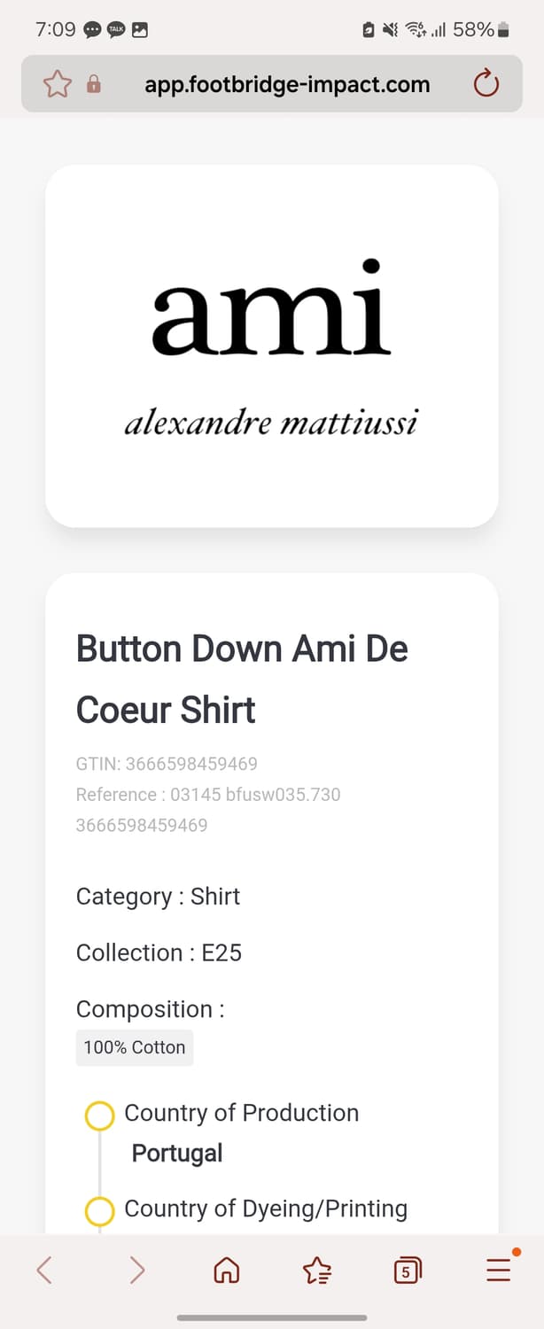 25SS 아미 스몰하트 로고 맨투맨 L 상품이미지7