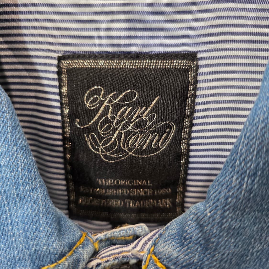 90'S 칼카니 Y2K  자수 데님자켓 상품이미지7