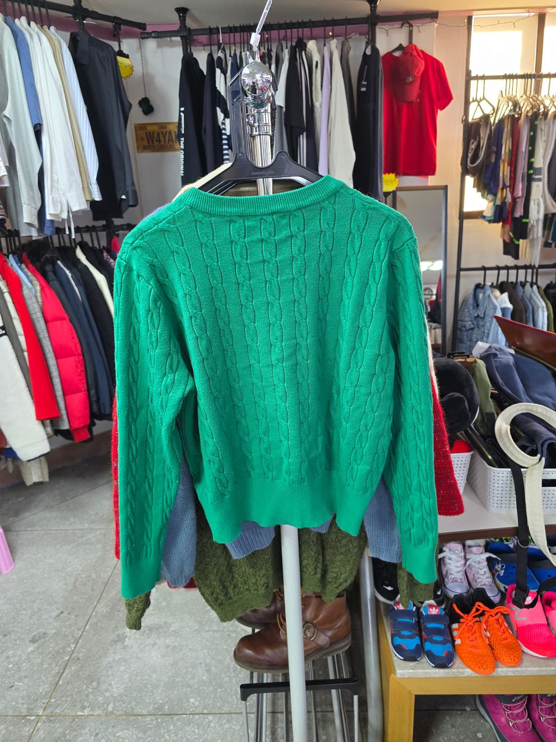 트렌드콜렉션 그린 꽈배기 가디건 (1349) 상품이미지2