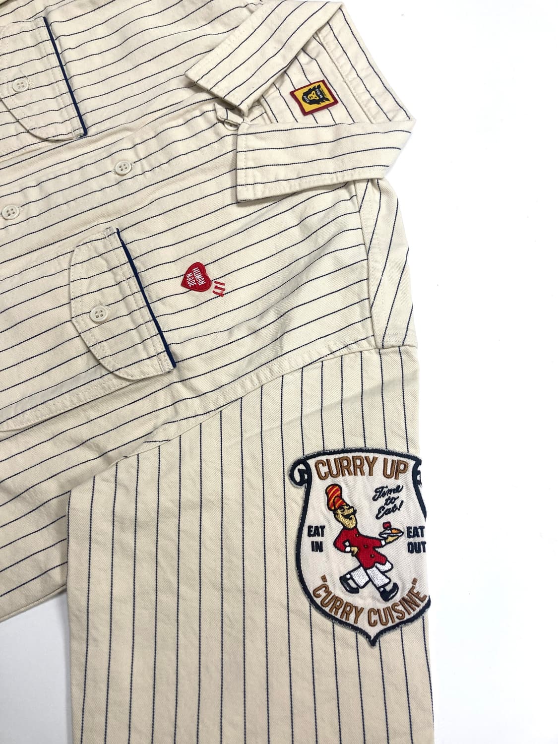 휴먼메이드 스트라이프 워크 셔츠 상품이미지6