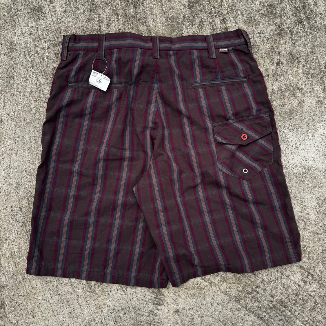 [34] 90s Stussy 스투시 스트라이프 하프 팬츠 상품이미지2