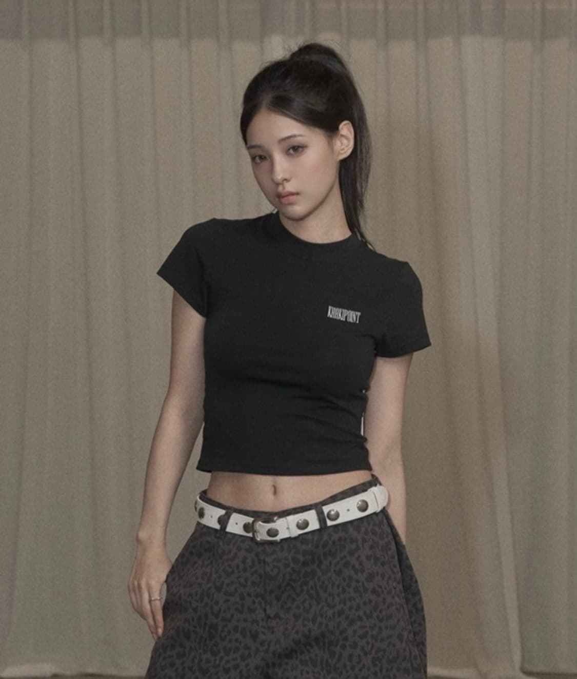 카키포인트 반팔 Basic Logo T-shirt (black) 상품이미지2