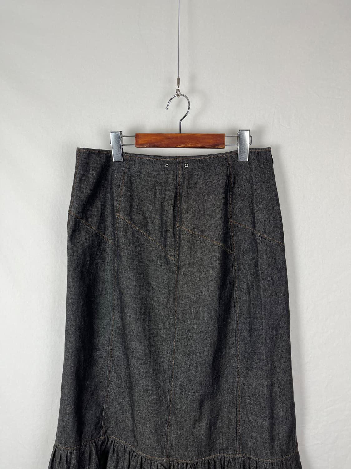 Vintage 흑청 데님 스커트  상품이미지3