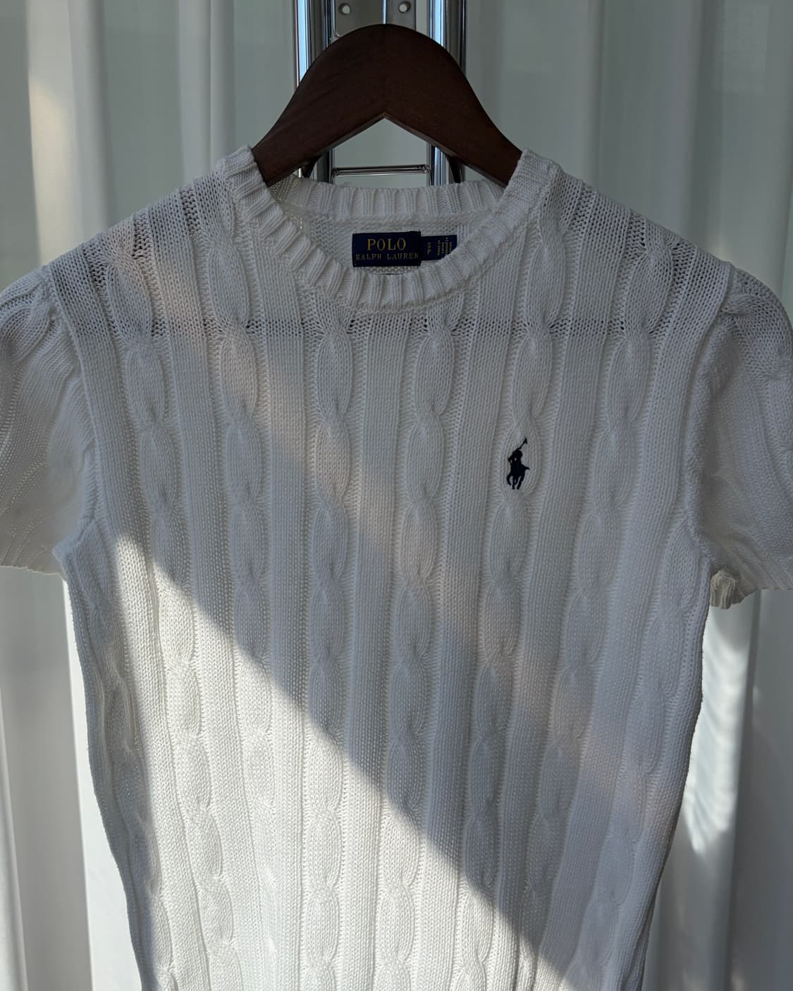 [S]폴로 랄프로렌 피마코튼 케이블 반팔 니트 상품이미지4