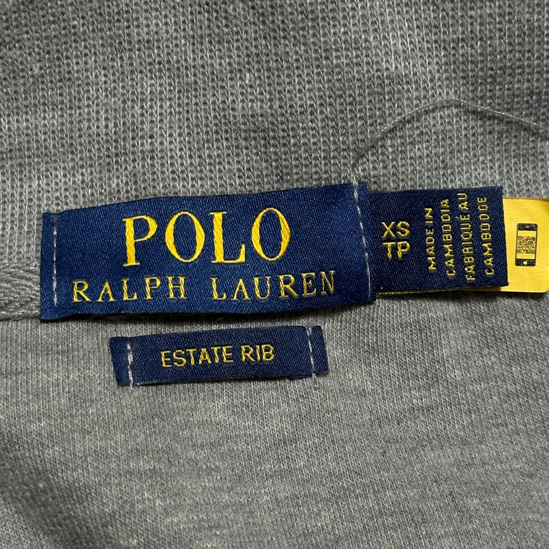 XS 폴로랄프로렌 멀티 포니 그레이 반집업 니트 상품이미지4