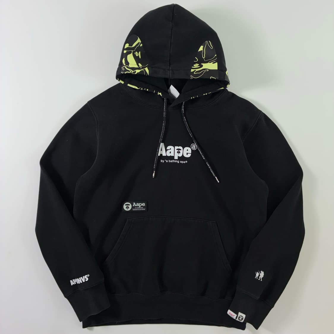 Aape  에이프 블랙 후드티  상품이미지1