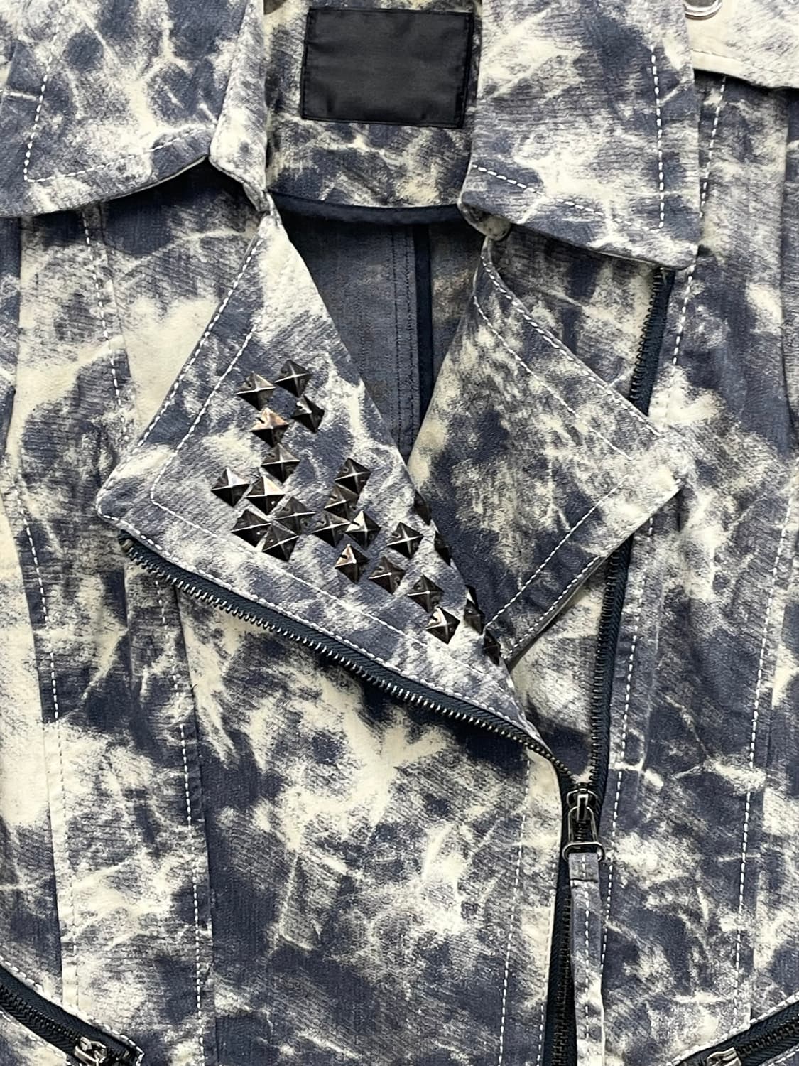 락시크 워싱 스터드 디테일 라이더자켓 상품이미지7