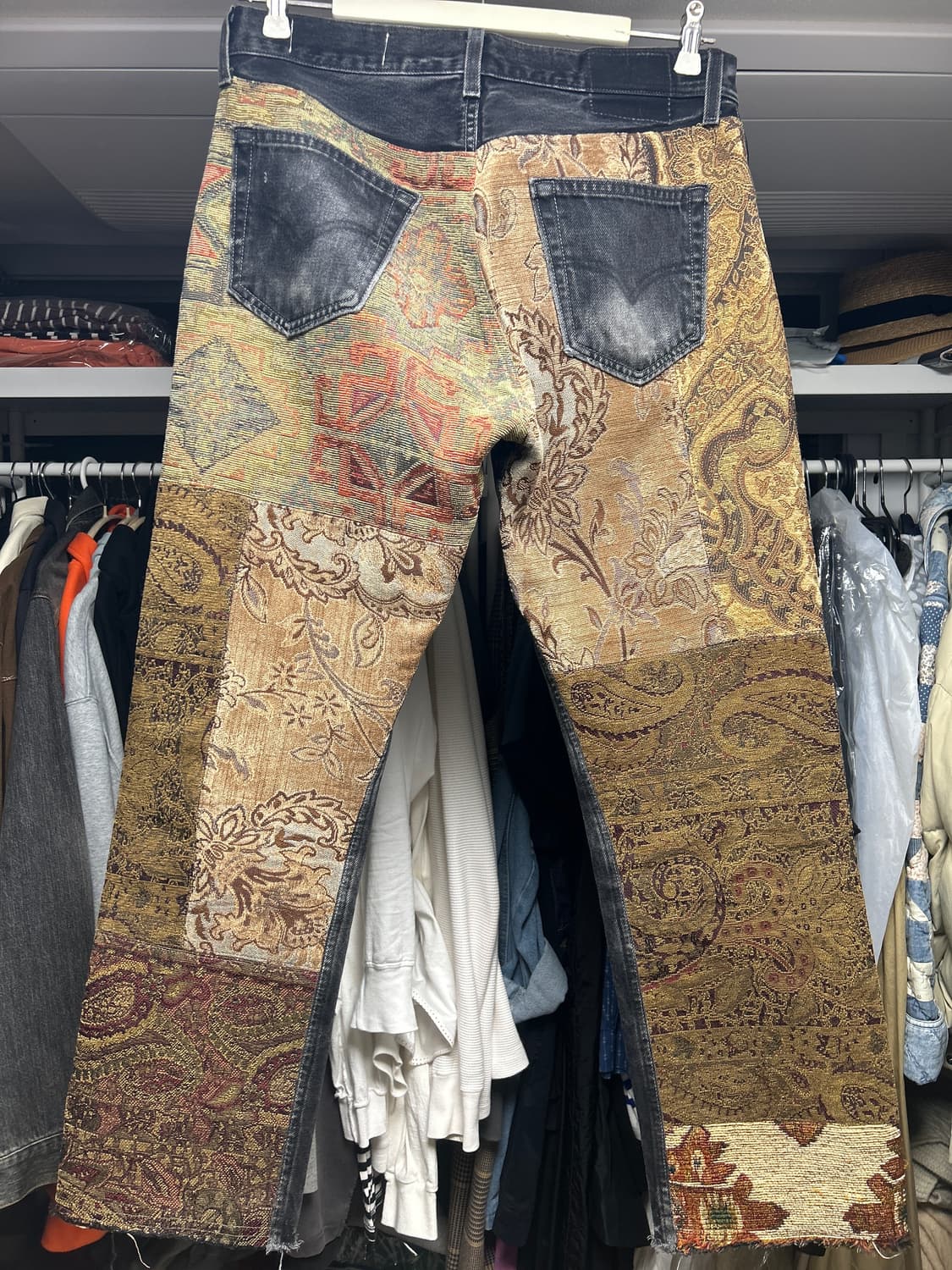 칠드런오브더 디스코댄스 흑청 패치워크 데님 2 상품이미지1