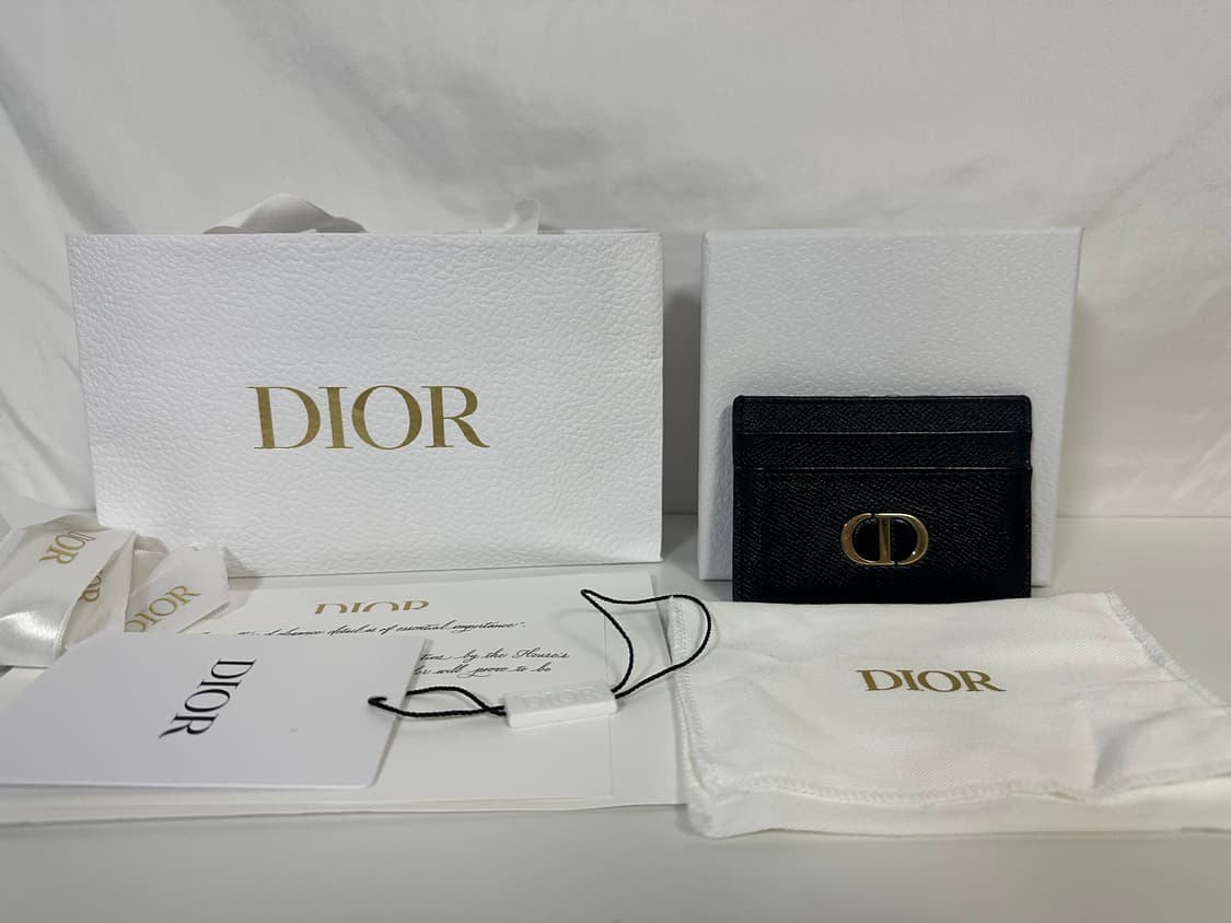 디올 몽테인 5슬롯 카드지갑 블랙 (OS) 상품이미지1