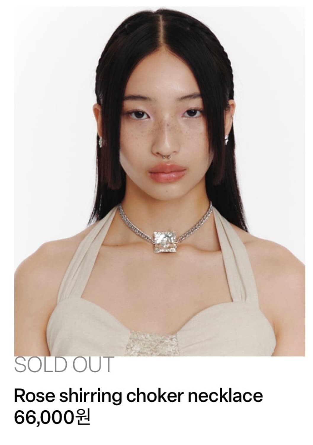 Everybirthday 로즈 셔링 초커 necklace 상품이미지6