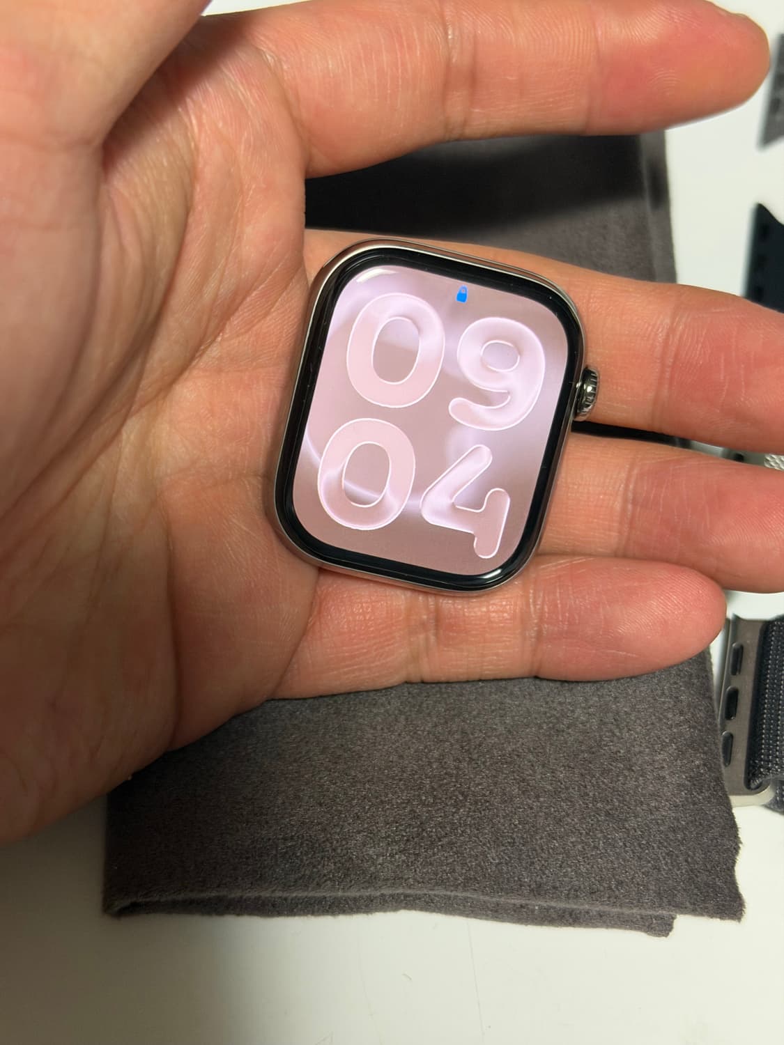 애플워치10 내추럴 티타늄 42mm 애플케어플러스 상품이미지5