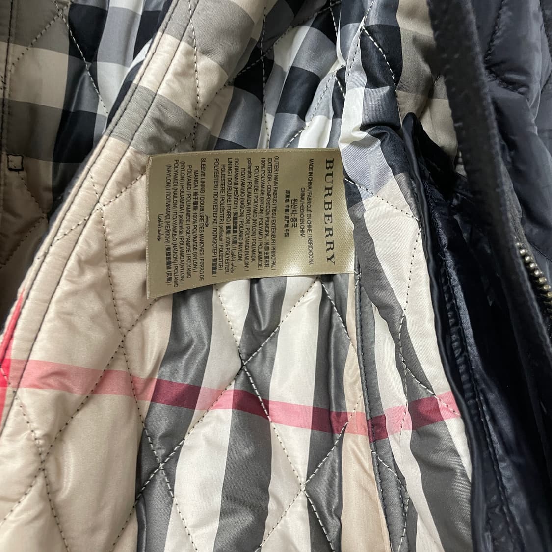 버버리 퀄팅 코트 블랙 XS(W) 상품이미지9