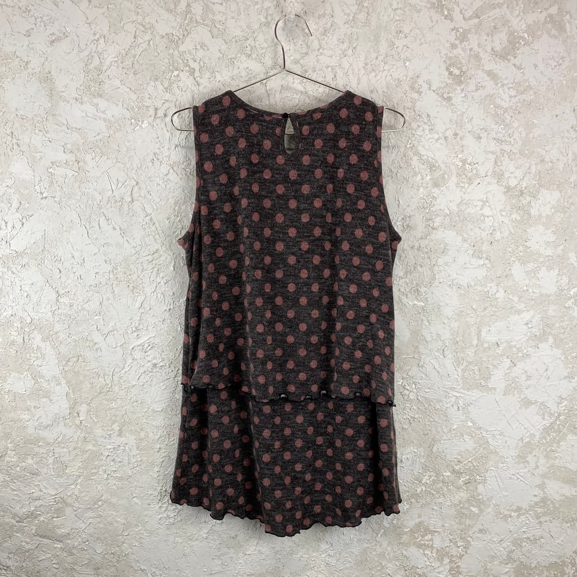 COMME UNE FEMME 폴카 도트 슬리브리스 원피스 드레스 상품이미지4