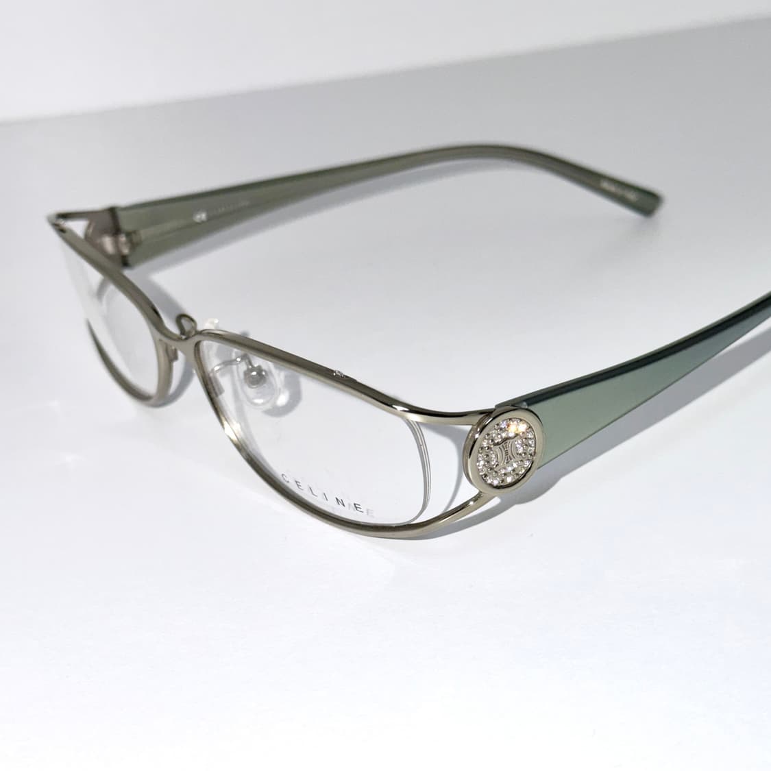 CELINE 셀린느 실버 큐빅 메탈 안경  상품이미지1