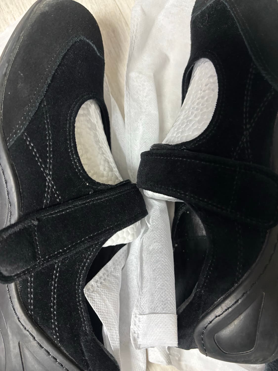 세인트 새틴 메리제인 키높이 스니커즈 벨벳블랙 3cm 250 상품이미지7