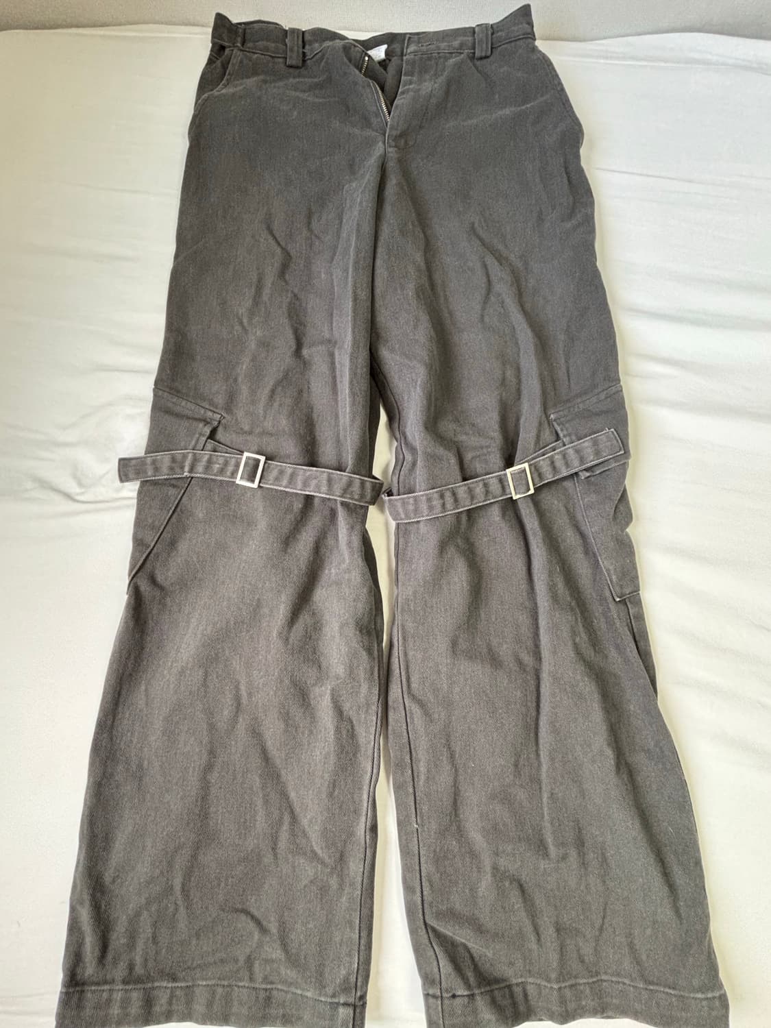 vintage washed strap pants 상품이미지2
