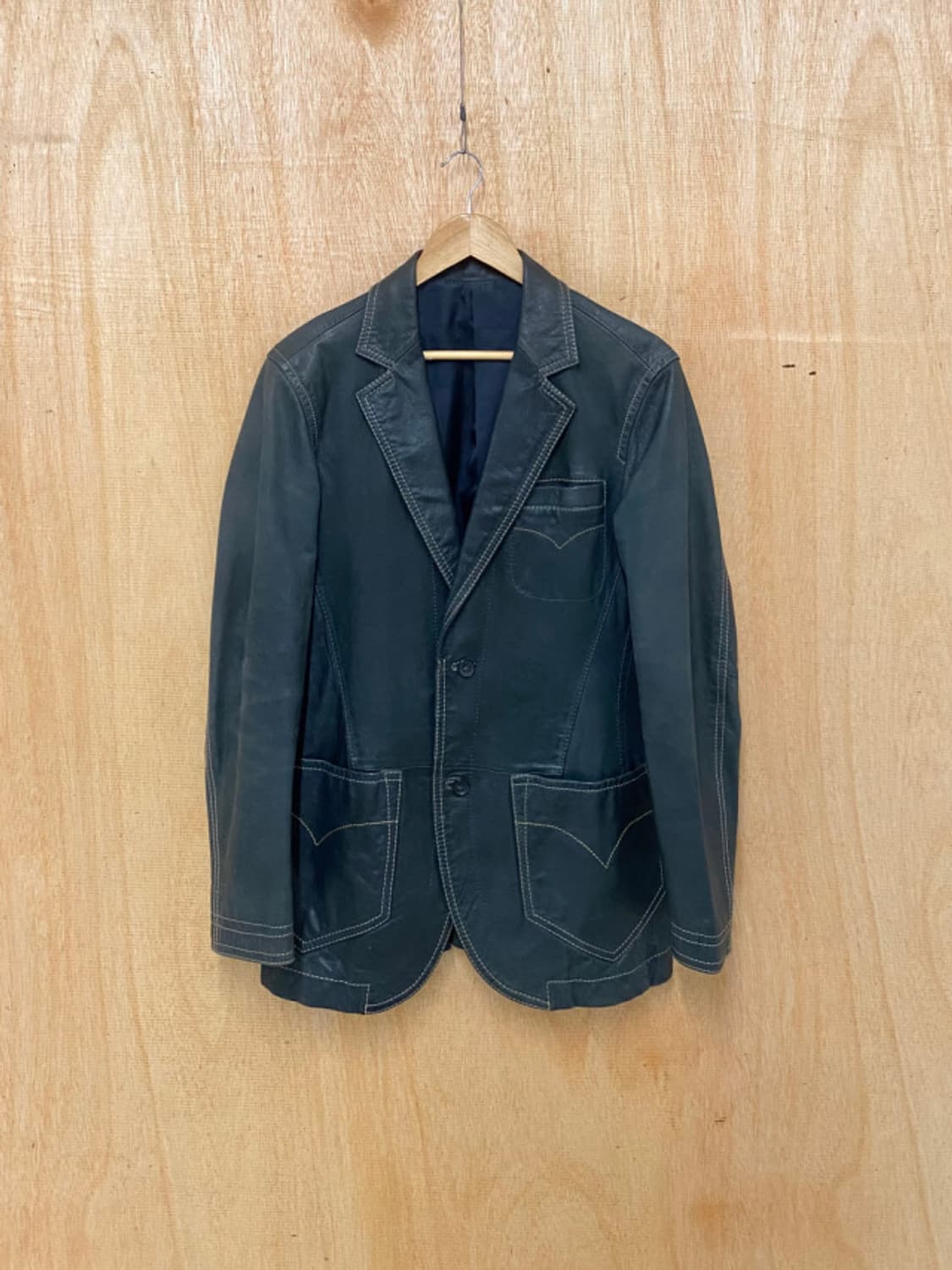 VTG western leather blazer 상품이미지4