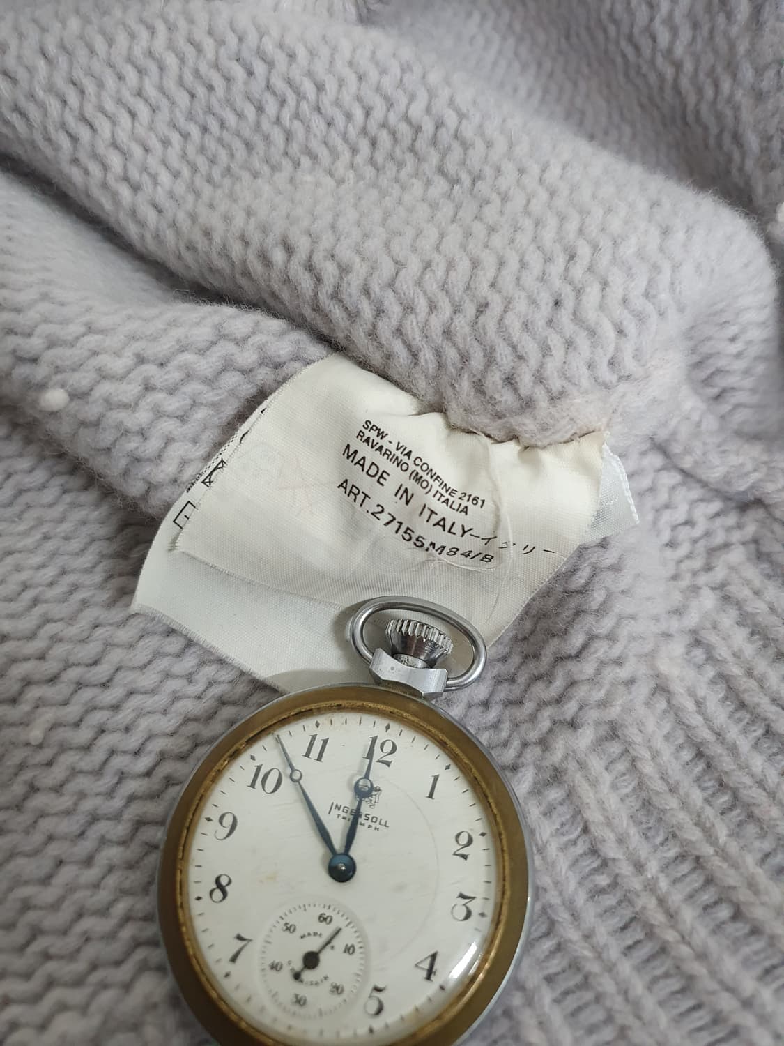 97AW 스톤아일랜드 그린 엣지 세일러 넥 그레이 니트 상품이미지8