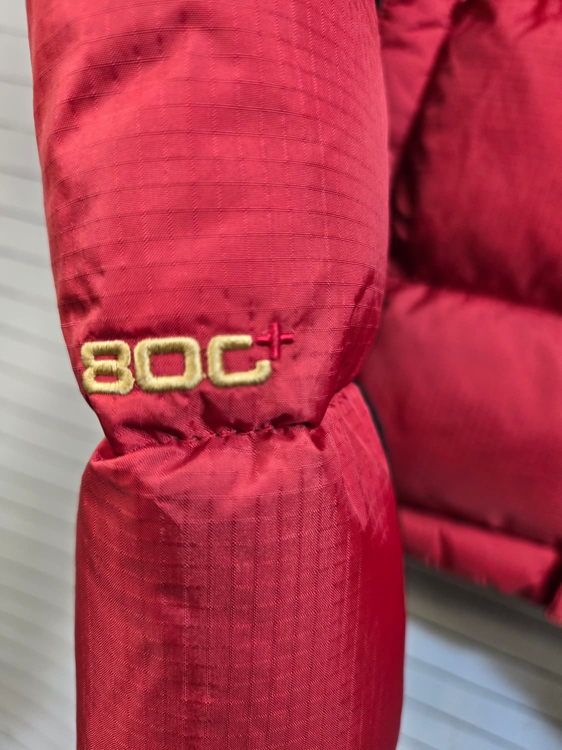 코오롱스포츠 윈드스타퍼 구스다운 패딩 레드 상품이미지4