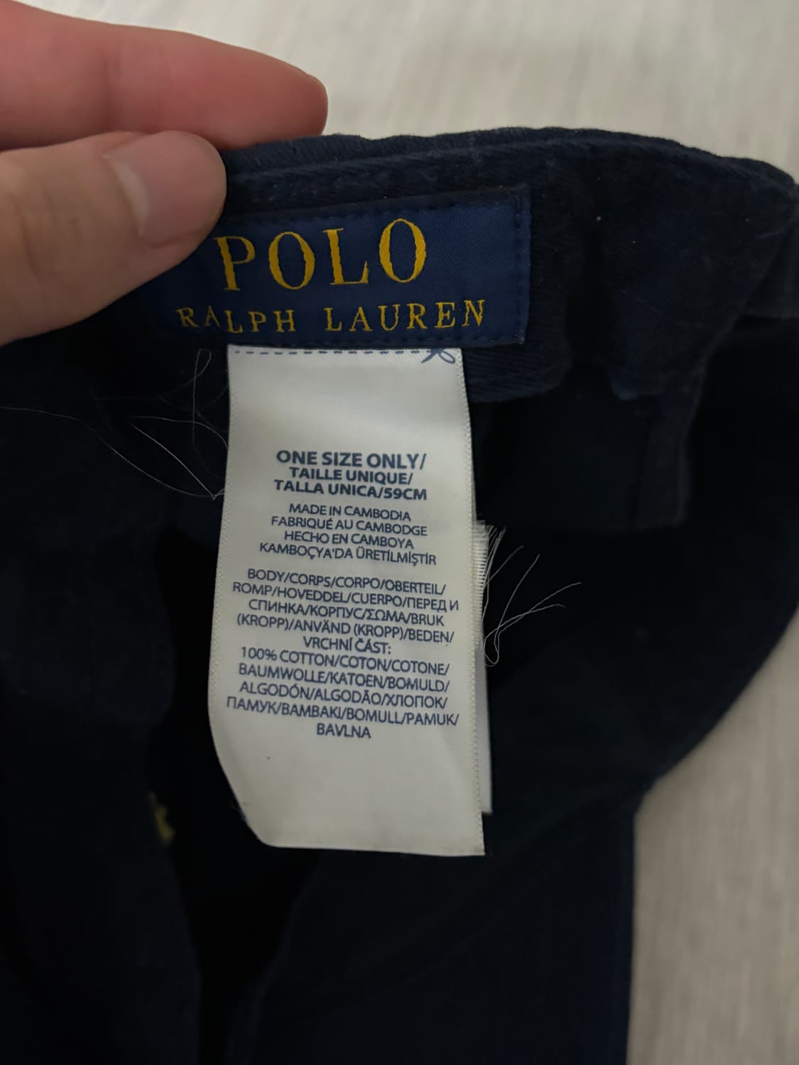 폴로 볼캡 네이비 상품이미지3