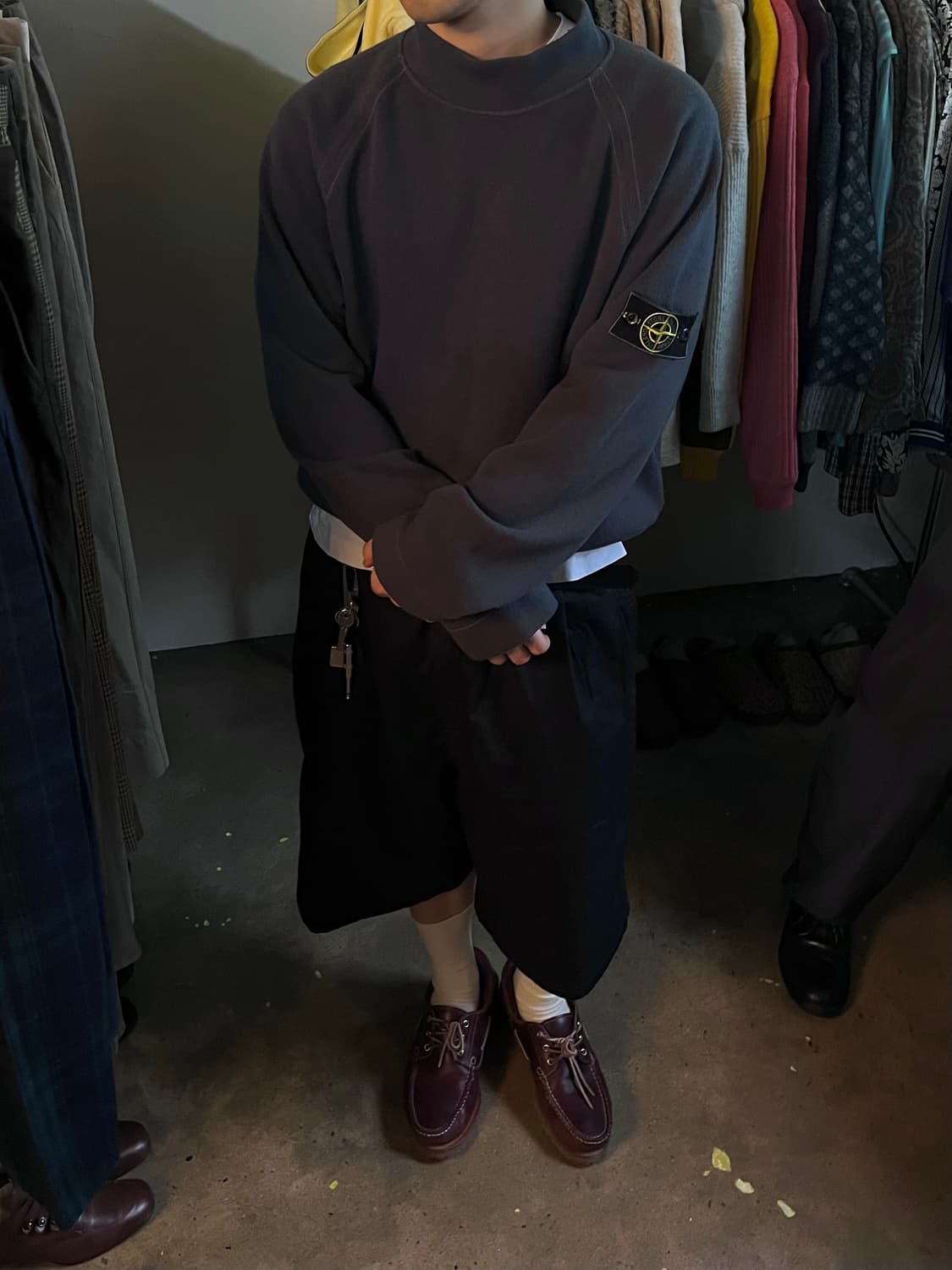 [L] 98ss stone island 스톤아일랜드 니트 그레이 상품이미지5