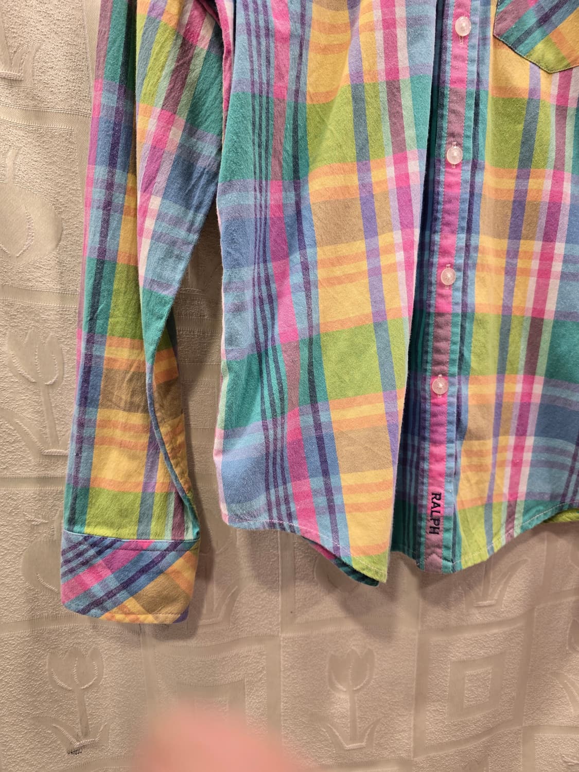 랄프로렌 체크 셔츠 XS (85) 상품이미지4