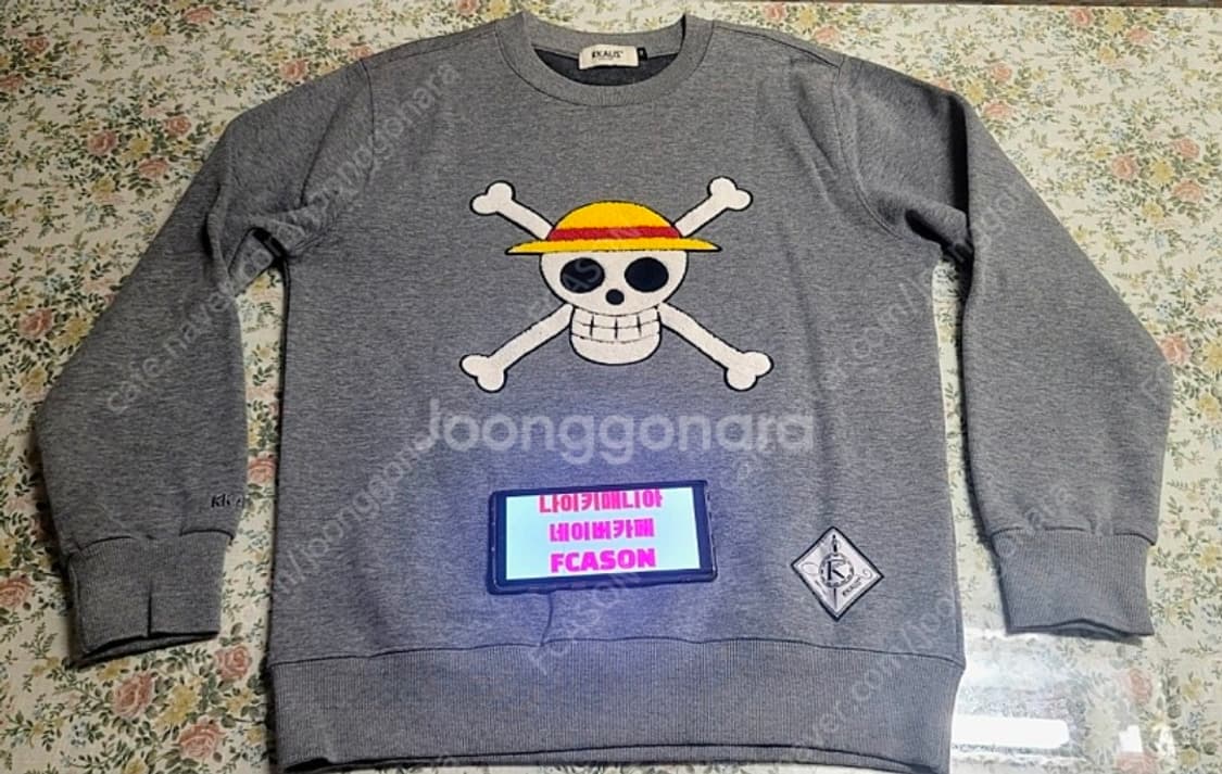 [M]리카우스 애니 원피스 정식 라이센스 기모 맨투맨 스웨트셔츠 해적기 상품이미지1