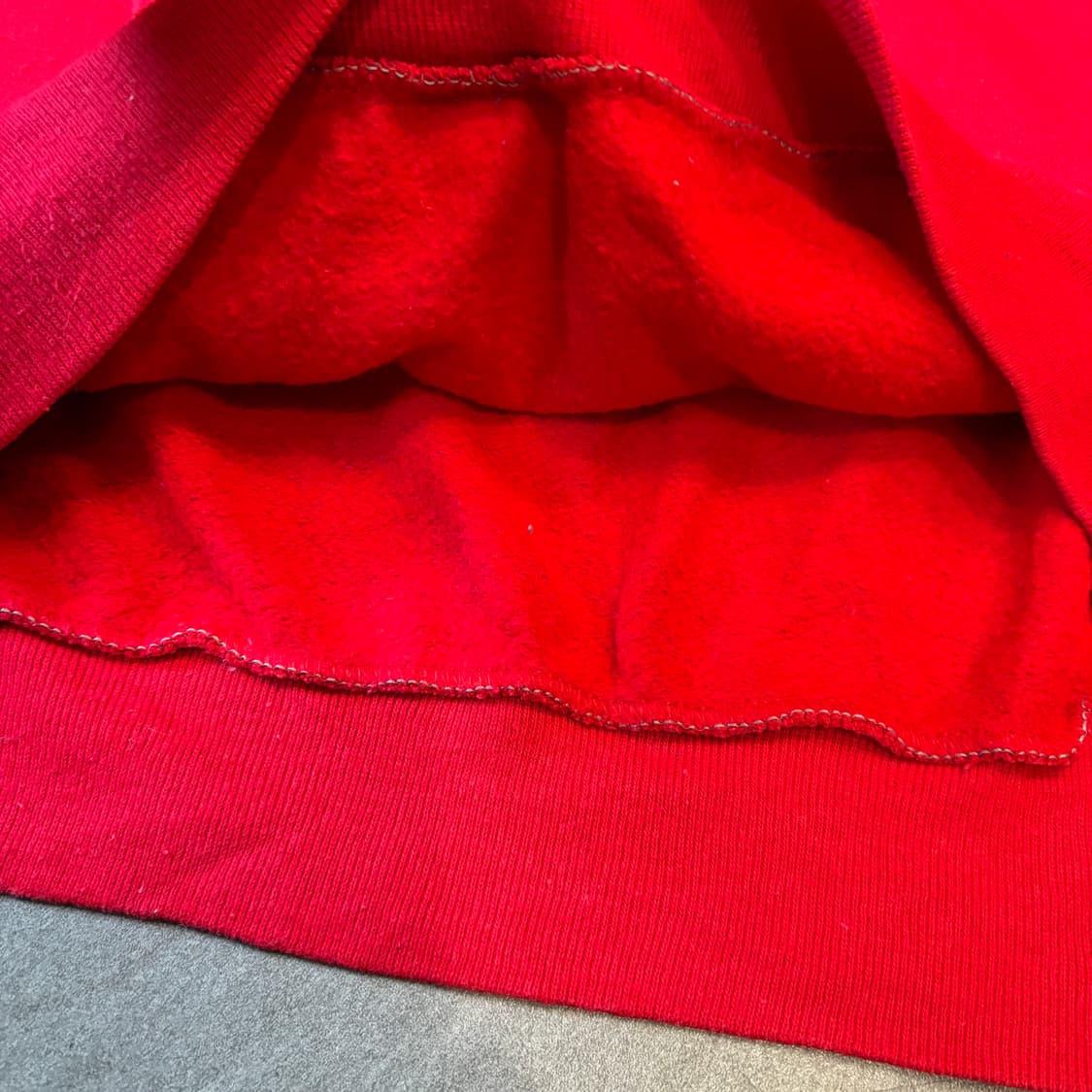 90년대 미국 생산 빈티지 투톤 스웻셔츠 상품이미지7